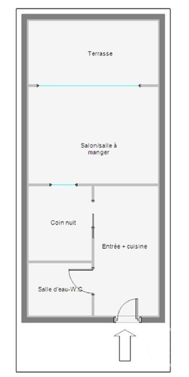 Appartement T2 à vendre - 2 pièces - 28.69 m2 - LA BAULE - 44 - PAYS-DE-LOIRE - Century 21 Dréano Immobilier