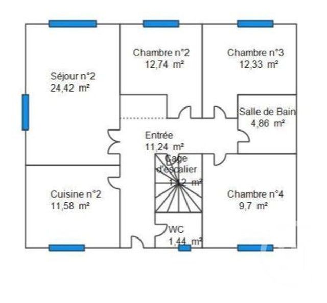 maison à vendre - 5 pièces - 142.0 m2 - LA BAULE - 44 - PAYS-DE-LOIRE - Century 21 Dréano Immobilier