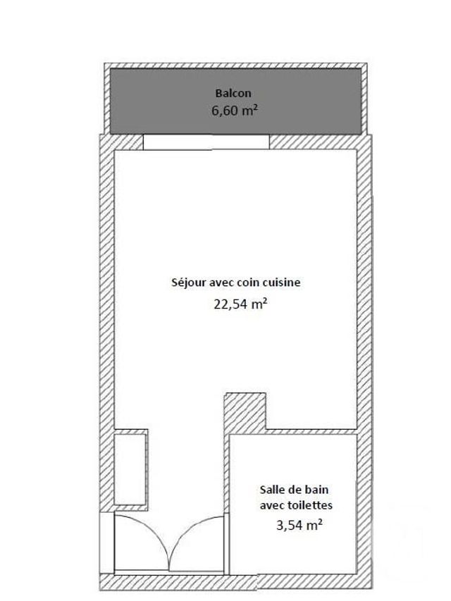 Appartement T1 à vendre - 1 pièce - 26.08 m2 - LA BAULE - 44 - PAYS-DE-LOIRE - Century 21 Dréano Immobilier
